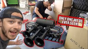 Installing this RARE MASSIVE Train Horn!