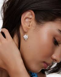 Heidi Hammered Drop Earrings