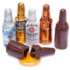 Liquor Filled Chocolate Bottles 10 Piece Crate Alcohol Cake Alcohol Chocolate Liquor