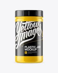 Glossy Plastic Protein Jar Mockup In Jar Mockups On Yellow Images Object Mockups In 2020 Mockup Free Psd Mockup Free Download Free Psd Mockups Templates
