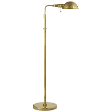 Fairfield Pharmacy Floor Lamp In Natural Brass In 2021 Pharmacy Floor Lamp Floor Lamp Lamp