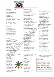 The duration of song is 06:24. Heal The World Michael Jackson Esl Worksheet By Sigal