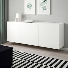 Besta Schrankkombination Fur Wandmontage Weiss Lappviken Weiss Ikea Osterreich In 2020 Wall Mounted Cabinet Ikea Ikea Sideboard