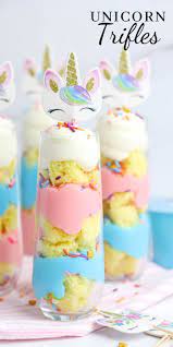 Unicorn Trifles Kid Friendly Dessert Fun Desserts Unicorn Desserts