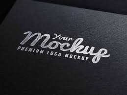 Silver Stamping Logo Mockup Psd Desain