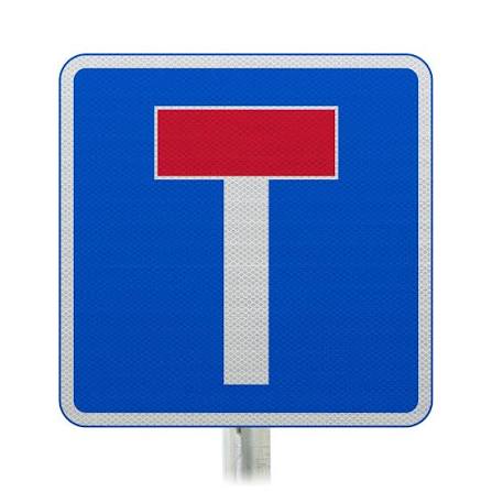 No Through Road For Vehicular Traffic Road Sign | Dia. 816 | Post-Mounted –  Start Safety UK