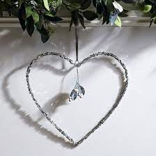 Mistletoe Heart Christmas Decoration Home Accessories Sale The White Company Christmas Decorations The White Company Mistletoe