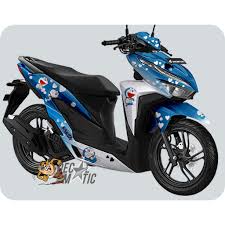 Jakarta barat fm online motor. Vario 125 150 New Led Doraemon Blue White Full Body Decal Sticker Shopee Malaysia