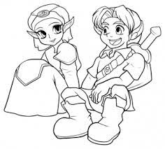 Make a fun coloring book out of family photos wi. Zelda Free Printable Coloring Pages For Kids