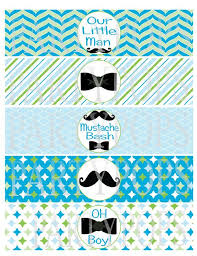 Diy Little Man Diy Baby Boy 1st Birthday Decoration Ideas For Boy Diy Little Man Party Printable Mustache Bow Tie Water Bottle Milk Bottle Labels Napkin Ring Labe Little Man Party Baby Shower Bottle Little Man Birthday