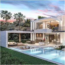 52 The Most Beautiful Houses With A Pool Design 17 Jilumpet Com In 2020 Luxury Homes Dream Houses House Exterior Luxury Beach House