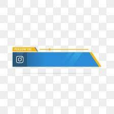 Instagram Follow Us Lower Third In Flat Style Symbol Us Internet Png And Vector With Transparent Background For Free Download Lower Thirds Instagram Logo Instagram