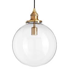 Orchard Pendant Light Single Light Clear Shade Pendant Light Brass Pendant Lights Kitchen Glass Pendant Light