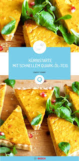 Kurbistarte Mit Schnellem Quark Ol Teig Rezept Rezepte Quark Ol Teig Kurbistarte