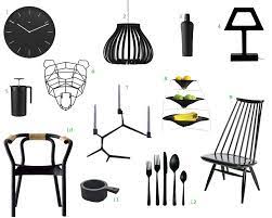 12 Bold Black Modern Home Furnishings Furnishings Design Furnishings Vintage Home Accessories