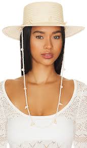 Lack of color boater hat