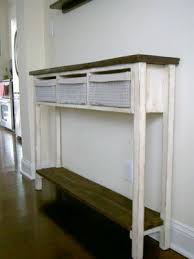 A Skinny Sidetable With Tut Just What I Have Been Looking For For My Narrow Hallway Songbird Home Skinny Console Table Diy Console Table