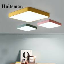Moderne Led Deckenleuchten Luminaria Fuhrte Teto Moderne Bunte Deckenleuchte Fur Wohnzimmer Kinder Deckenleuchte Kinderzimmer Beleuchtung Decke Gedeckte Farben