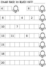 Counting Back To Blast Off Counting Backwards Rocket Worksheets Kindergarten Math Worksheets Counting Kids Math Worksheets Kindergarten Math Worksheets