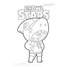 Kleurplaat lunar sprout brawl stars; Kleurplaat Brawl Stars Leon Haai