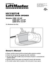 liftmaster security 2280 1 2 hp manuals