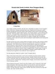 Rumah Adat Sasak Pdf