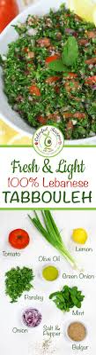 Fresh Light Authentic Lebanese Tabbouleh Rezept Orientalisches Essen Rezepte Und Libanesische Rezepte