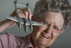 She was a Rosie the Riveter during WWII