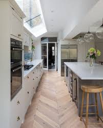 Herringbone Kitchen Floor Open Plan Kitchen Living Room Kitchen Design Open Plan Kitchen Dining Living