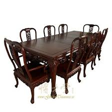 The dining chair covers fit for most of parsons chair. Vintage Chinese Carved Rosewood Dining Table With 8 Chairs Set Ebay