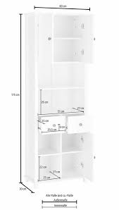Schränke 60 cm breite online kaufen bei otto große auswahl top service top marken ratenkauf kauf auf rechnung möglich jetzt bestellen. Home Affaire Hochschrank Vili Breite 60 Cm 2 Schubkasten 3 Turen Online Kaufen Otto