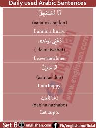 Daily Routine Arabic Sentences With Pdf File Arabic Sentences Learning Arabic Learn Arabic Language