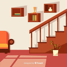 Download Modern Home Interior With Flat Design For Free In 2020 Modern Houses Interior House Interior Window Illustration