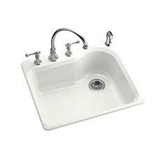 4.7 out of 5 stars. Kohler Single Basin Cast Iron Kitchen Sink From The Meadowland Series K 5802 3 Free Shipping Homecomforts Com
