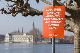 Die reaktionen im netz folgten prompt. Klimarebellen Hangen Gefalschte Cdu Plakate Auf Singener Wochenblatt