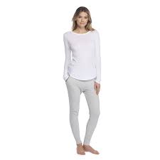 Barefoot Dreams Malibu Collection Long Sleeve Jersey Crew Give