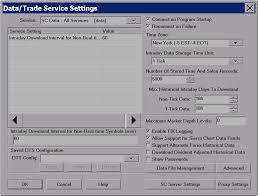 Data Trade Service Settings Sierra Chart