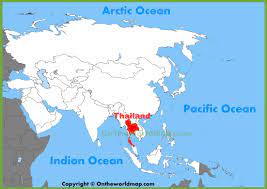 Der süden thailands wartet auf uns. Thailand Lage Auf Weltkarte Karte Von Thailand In Der Welt Karte Sud Ost Asien Asien