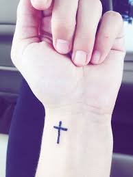You can put it on your wrist, ankle, foot and neck as small. Cross Tattoo On Side Wrist Men Novocom Top