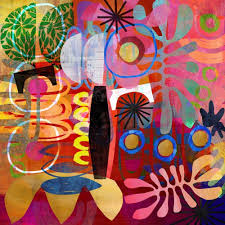 African Abstract Modern Artwork Abstract Colorful Contemporary Art African Wall Art