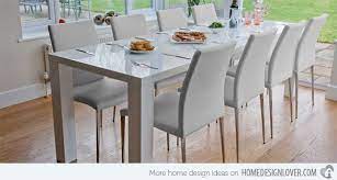 Whether your'e looking for a white gloss dining table or something a little more chic in black, we have the high gloss dining table just for you. 15 Perfectly Crafted Large Dining Room Table Designs Home Design Lover Large Dining Room Table Dining Room Table Dining Table Set Designs