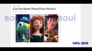The folks at pixar are widely known as some of the world's best storytellers and animators. Can You Name These Pixar Movies Quiz Answers 100 Youtube