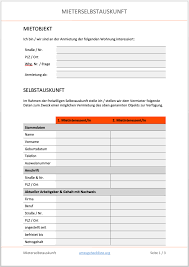 (dieses feld ist im ausdruck nicht sichtbar). Mieterselbstauskunft Als Doc Zum Download Wohnungsbesichtigung Vorlagen Besichtigung