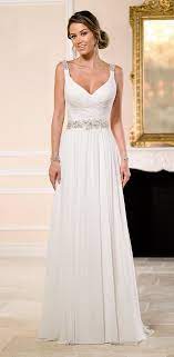 20 Chiffon Wedding Dresses For A Romantic Bridal Look Modwedding Wedding Dress Chiffon Wedding Dresses Chiffon Wedding Dress Beach