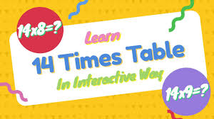 14 Times Table Quiz Learn 14 Multiplication Table In 2020 Times Table Quiz Times Tables Kids Learning Videos