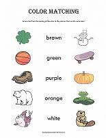 In some, kids are asked to draw a line from each different colored crayon on the page to the object that is the same color. Worksheets For Preschool Learning Colors