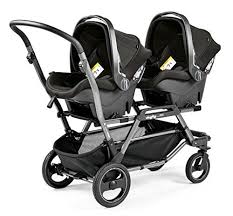 peg perego duette piroet estructura para carrito doble para gemelos color gris baby strollers twin strollers double strollers