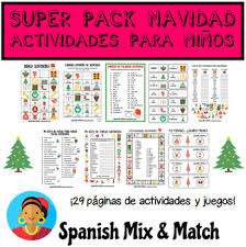 Los juegos más chulos juegos de navidad completamente gratis para todos. Super Pack Para Ninos Actividades Y Juegos Con Vocabulario De La Navidad