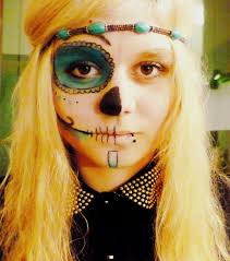 Des milliers de nouvelles images de grande qualité ajoutées chaque jour. Squelette Mexicain Demi Visage Visage Maquillages Maquillage