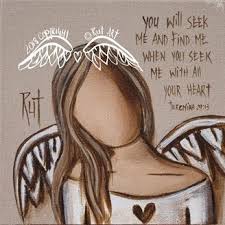 Rutart Canvas Print 150 X 150mm Angel Artwork Angel Painting Nurse Art